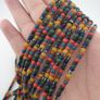 Antique African Style MultiColor 4 -5 mm Glass Beads Necklace Strand Image 4