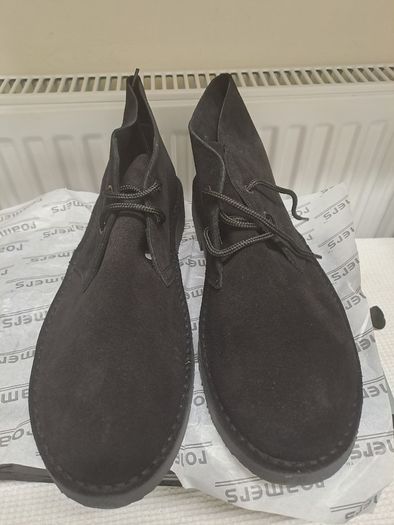 Roamers Black Suede Desert Boots UK 12
