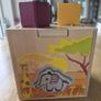 Wooden shapes and animals jigsaw cube Image 3