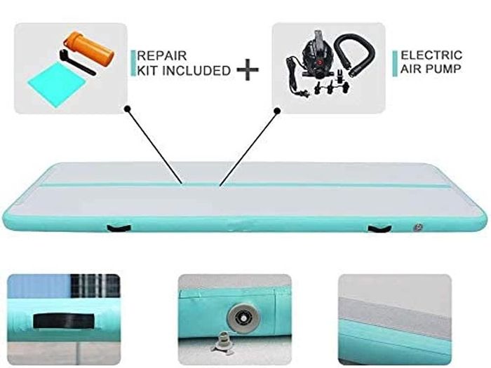 Air Gymnastics Track Tumbling Mat/Inflatable Gymnastics Tumble Track Gym Mat for Home Use/Training/Cheerleading/Yoga/Water Fun 10FT (FREE POSTAGE)