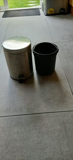 bathroom bins x 2