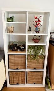 PACK IKEA Shelving Unit + 4 Baskets + 2 Inserts