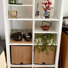 PACK IKEA Shelving Unit + 4 Baskets + 2 Inserts