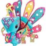 BRAND NEW AmiGami Blue Peacock And Star Punch Creative Toy Image 3
