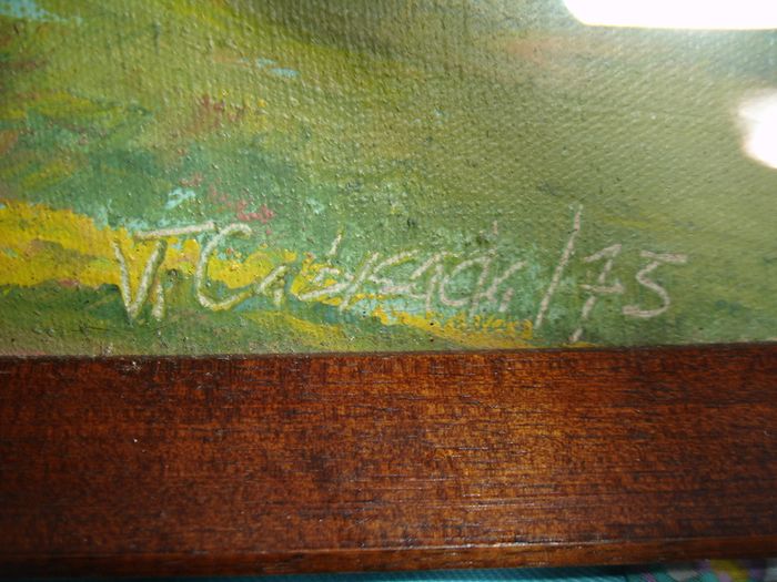 Oil on Canvas by  philipino artist Victor Cabisada