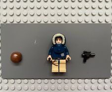 lego Star Wars sw0343 Han Solo minifigure, Tan Legs with Holster Pattern, Parka Hood with Tan Fur
