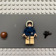 lego Star Wars sw0343 Han Solo minifigure, Tan Legs with Holster Pattern, Parka Hood with Tan Fur