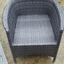 Rattan Garden Table Chairs Parasol Image 3