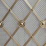 Bespoke Solid Wood Pantry / Cabinet Door with Decorative Brass Mesh Image 3