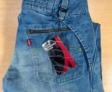Levis Engineered Jeans 156.07.84 Flare Zip Pocket Y2K Rare VTG 32x32