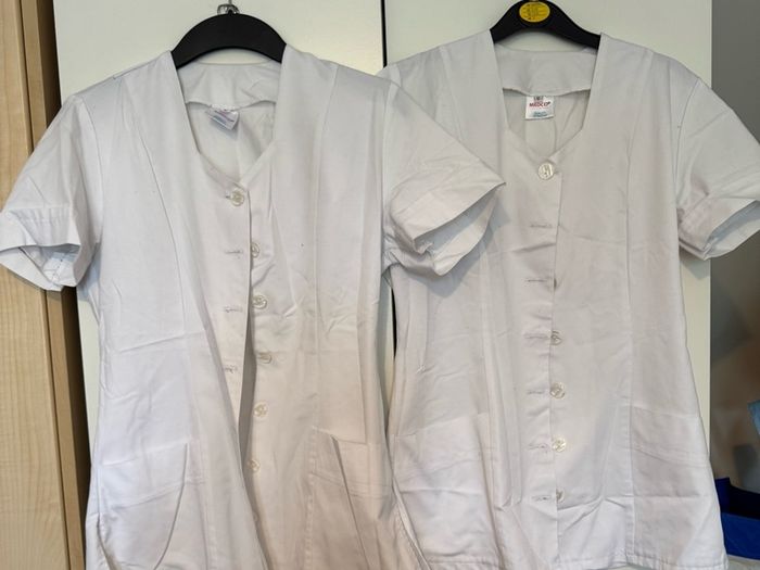 2 x white tunics