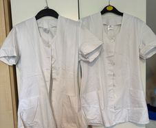 2 x white tunics
