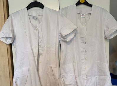 2 x white tunics