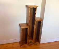 Wooden Freestanding CD Storage Tower