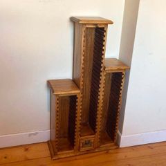 Wooden Freestanding CD Storage Tower