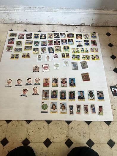 panini football stickers vintage