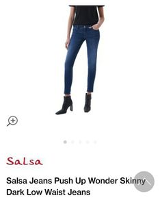 Salsa push up Wonder skinny low waist  Jeans
