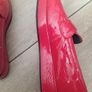 Ladies red lofa shoes Image 4