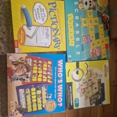 Board games bundle: Pictionary and Scrabble
