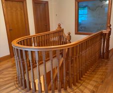 Solid oak stairs