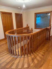 Solid oak stairs