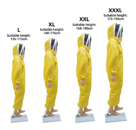 Professional Grade Preferred 3D Air Cotton Fabric Bee Suits Beekeeper Suits Beekeeping Suits