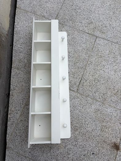 Solid wood wall shelf