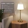 2 Pack Cordless Table Lamps, Fabric Desk Lamp with Stepless Dimming & 3 Colour Temperatures, 6000mAh USB-C Rechargeable Battery, Touch Control Night Light for Bedroom, Desk, Cafe Image 4