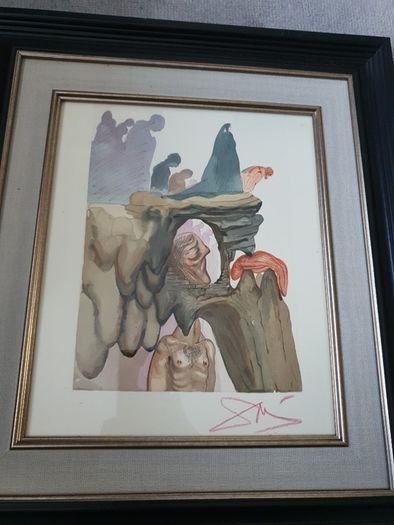Salvidore dali signed art