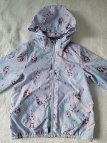 H&M Frozen Girl's light jacket/raincoat, size: 6-7