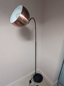 copper lamp standing floor lamp