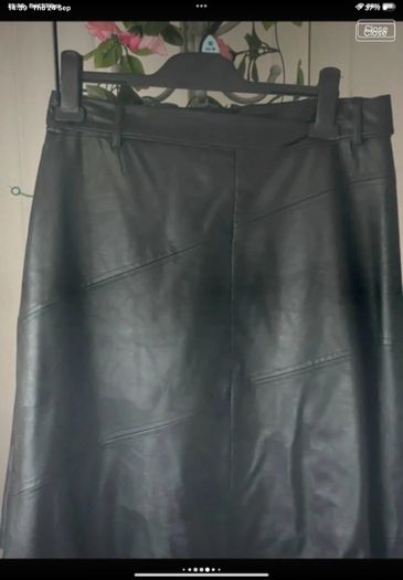 skirt Bnwt Aline black leather look skirt Relish brand eu 46 16/18