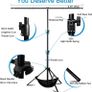Backdrop Stand Kit 5 x 6.5 ft Green Screen Stand Height Adjustable Portable Small 2 x 2 M Background Stand for Streaming, Zoom, YouTube, Photography, Birthday Party, Tik Tok Image 2