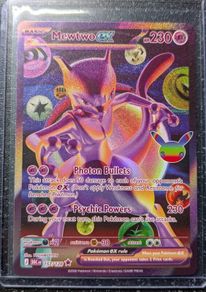 Mewtwo EX 157/128 30th Celebration Futuristic Rare Pokemon Card