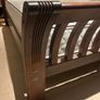 Wooden bed frame with slatted headboard and footboard Image 5