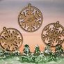Personalised snowflake Christmas tree decorations Image 2
