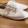 Ladies white lace up shoe Image 2