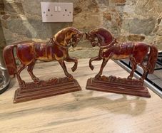 Pair of Irish Cast Iron Figures