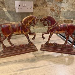 Pair of Irish Cast Iron Figures