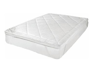 Memory Foam Mattress Topper - White