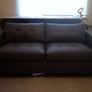 New Leather Grey 3 Seater Sofa Image 2