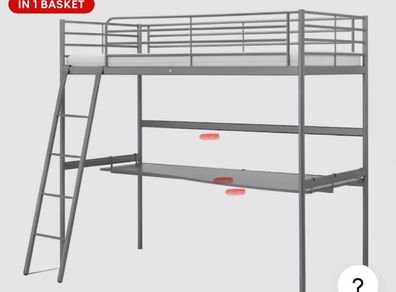 IKEA Svarta bunk bed & desk