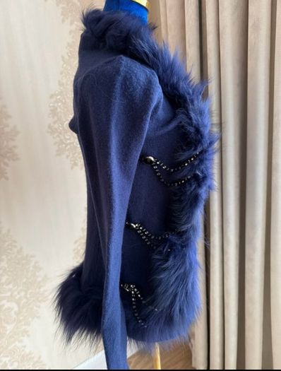 Blue Military Cardigan