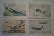 Last 4 Assorted Military Aircraft Postcards(inc postage)