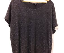 Vera Moda Maternity Glitter Black Top Size Medium