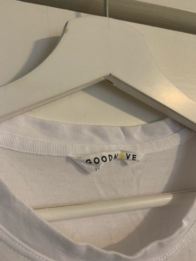 Goodmove White Live Laugh Move Sports Top