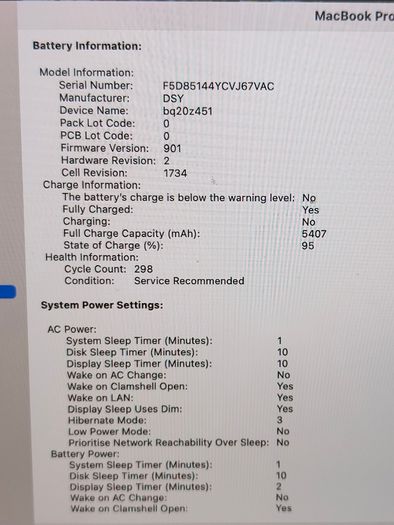 Apple MacBook Pro 15" A1990 2019 - Intel i7 16GB 500GB UHD Graphics 630 macOS Sequoia (New Battery, Cycle: 1)