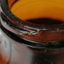 62 - Vintage 4oz Bovril Dark Brown Glass Embossed Letters Jar Image 7
