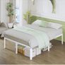 41 cm King Size Bed Frame with Rounded Corner Legs, 5ft Metal Platform Image 6