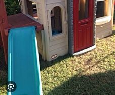 little tikes very large playhouse, decking and slide